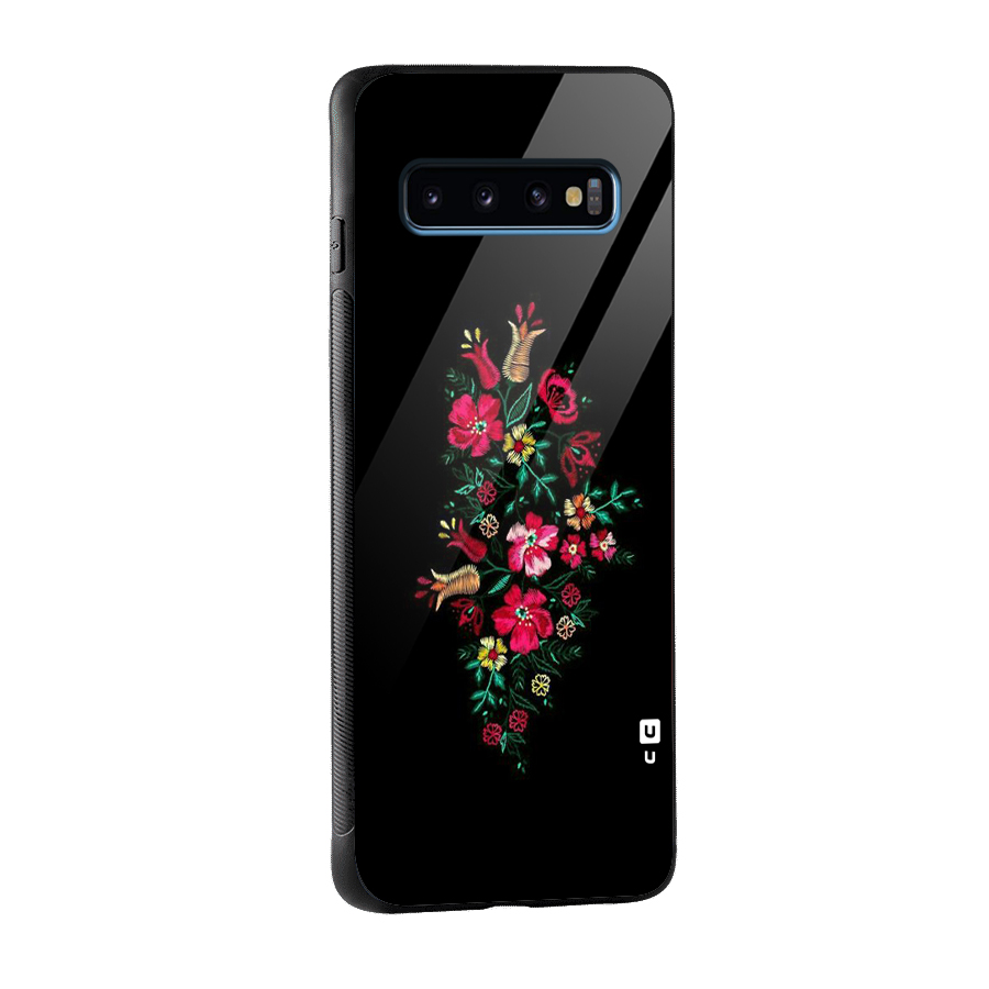 Pretty Allure Flower Glass Back Case for Galaxy S10