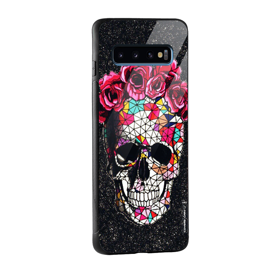 Pretty Dead Face Glass Back Case for Galaxy S10