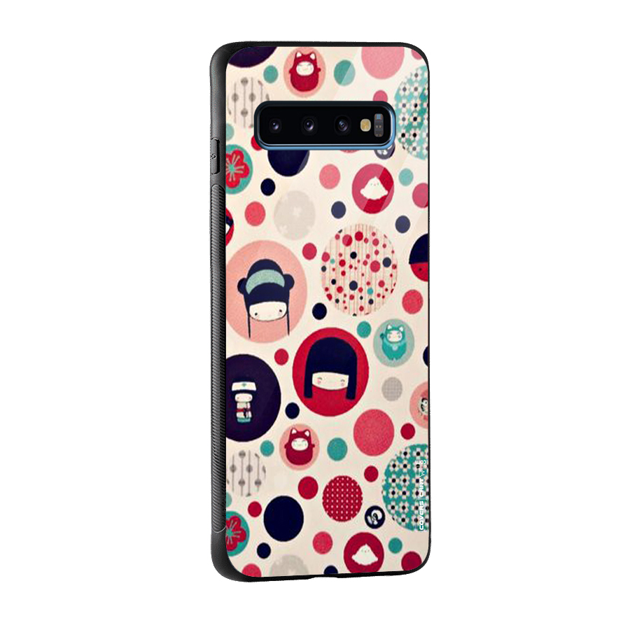 Quirky Glass Back Case for Galaxy S10