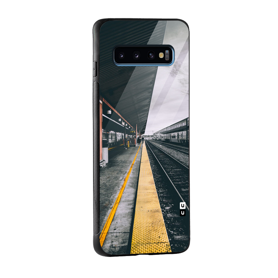 Railway Track Glass Back Case for Galaxy S10