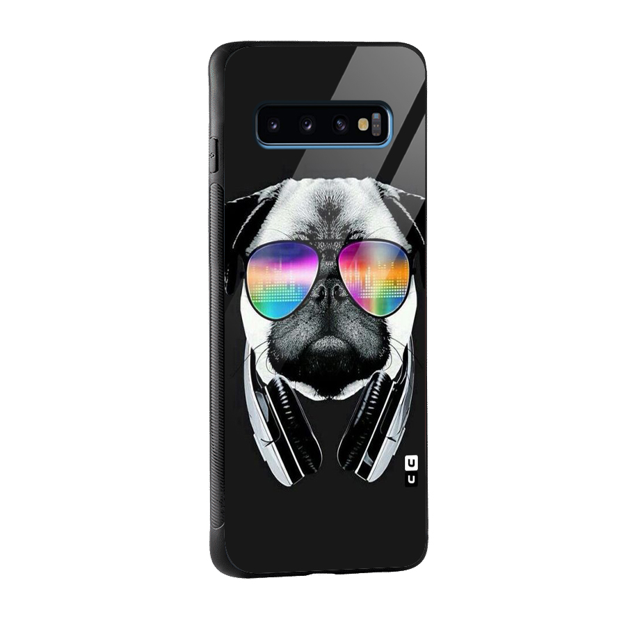 Rainbow Dog Swag Glass Back Case for Galaxy S10