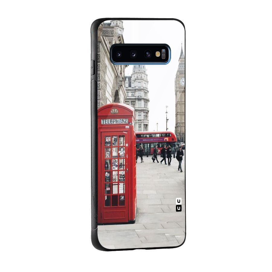 Red City Glass Back Case for Galaxy S10