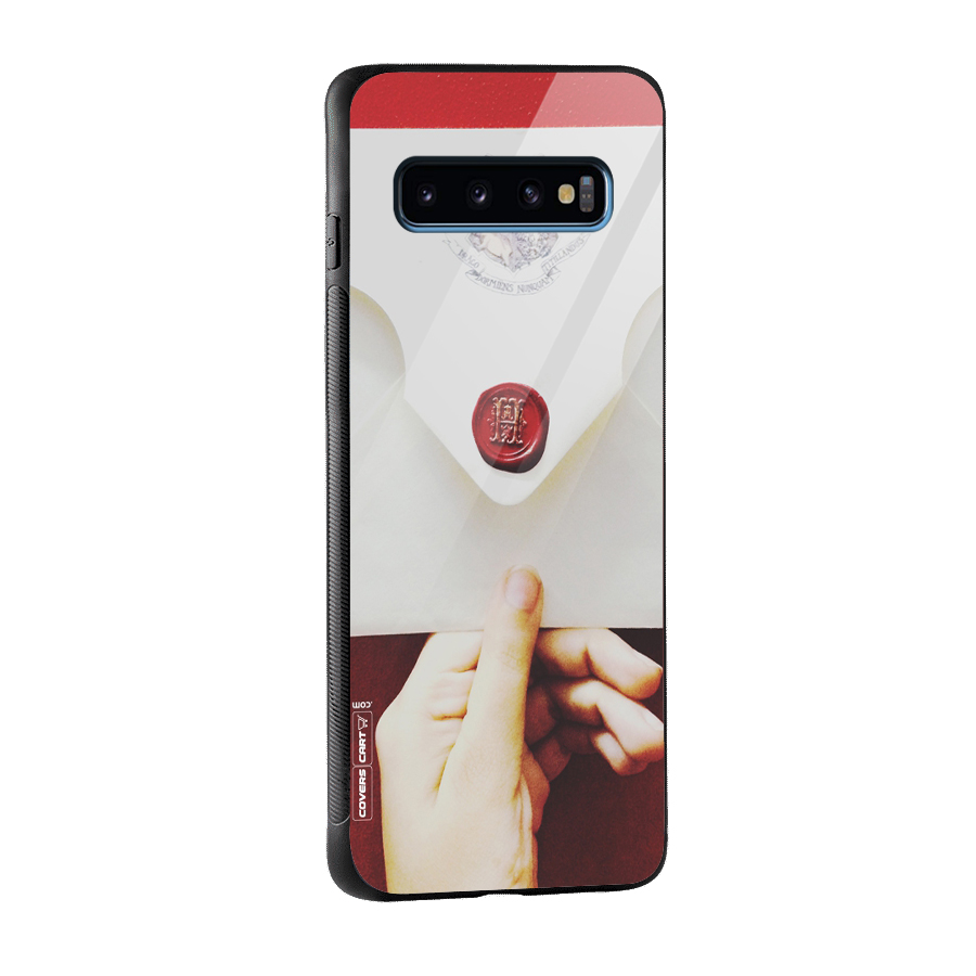 Red Envelope Glass Back Case for Galaxy S10