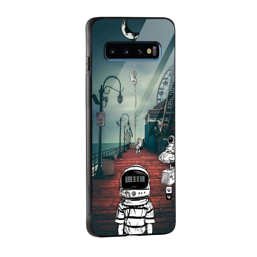 Robotic Design Glass Back Case for Galaxy S10