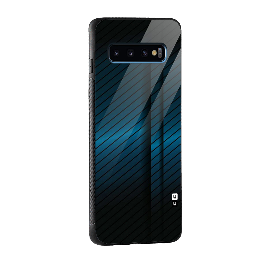 Royal Shade Blue Glass Back Case for Galaxy S10