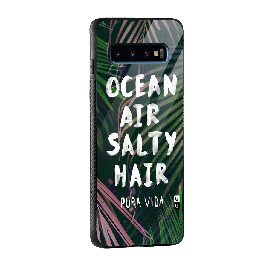 Salty Hair Glass Back Case for Galaxy S10