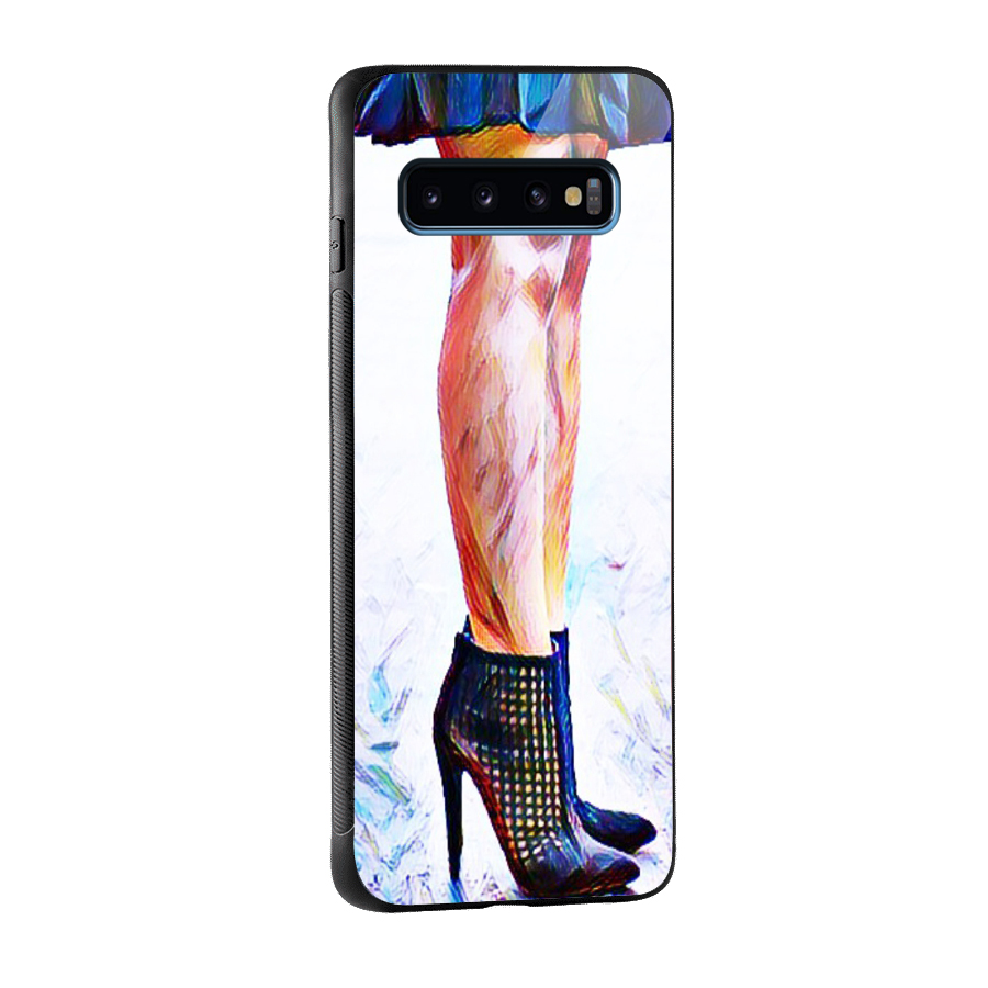 Sassy Heels Glass Back Case for Galaxy S10