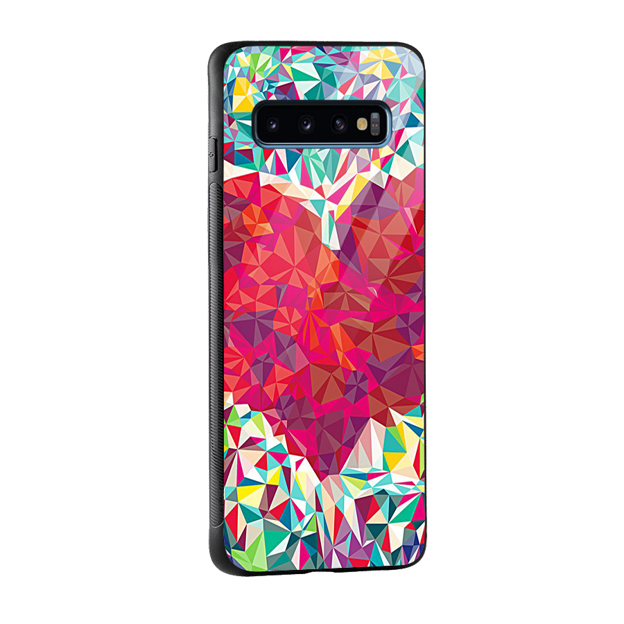Scrumbled Heart Glass Back Case for Galaxy S10