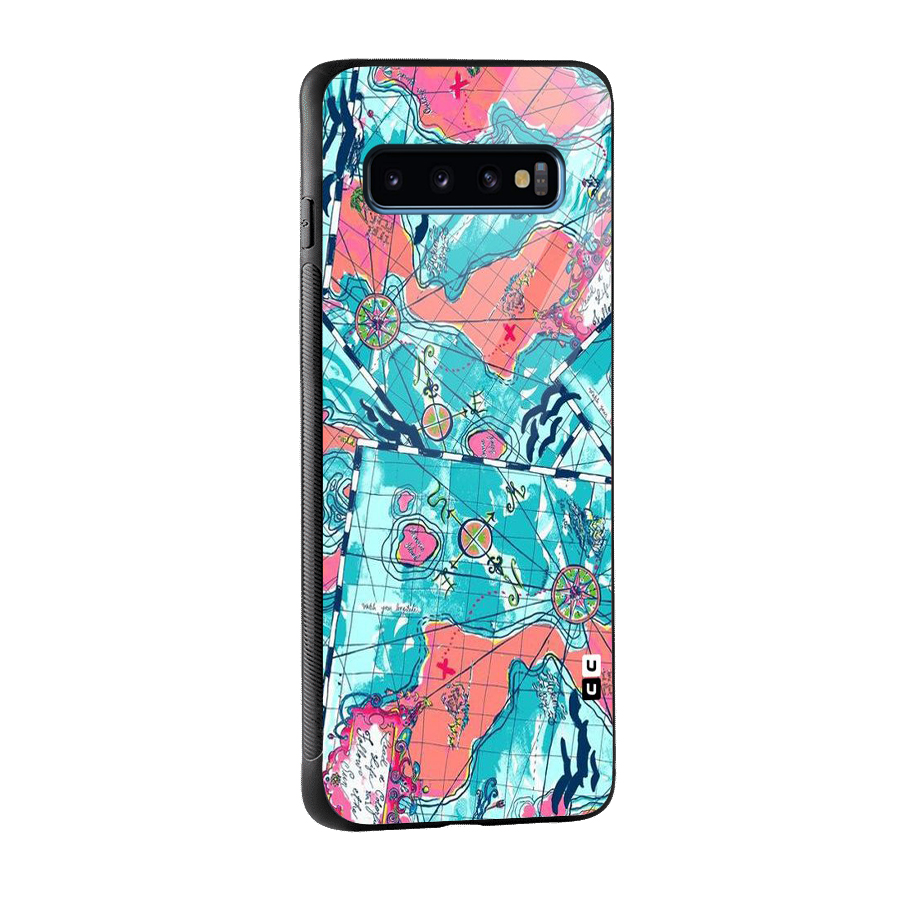 Sea Adventure Glass Back Case for Galaxy S10