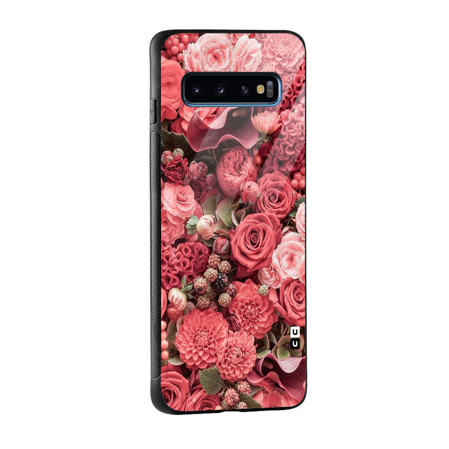 Shades Of Peach Glass Back Case for Galaxy S10