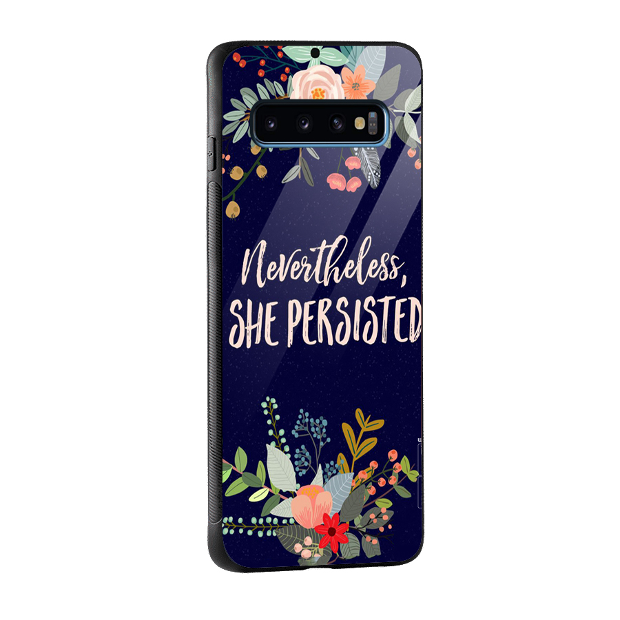 She Persisted Glass Back Case for Galaxy S10