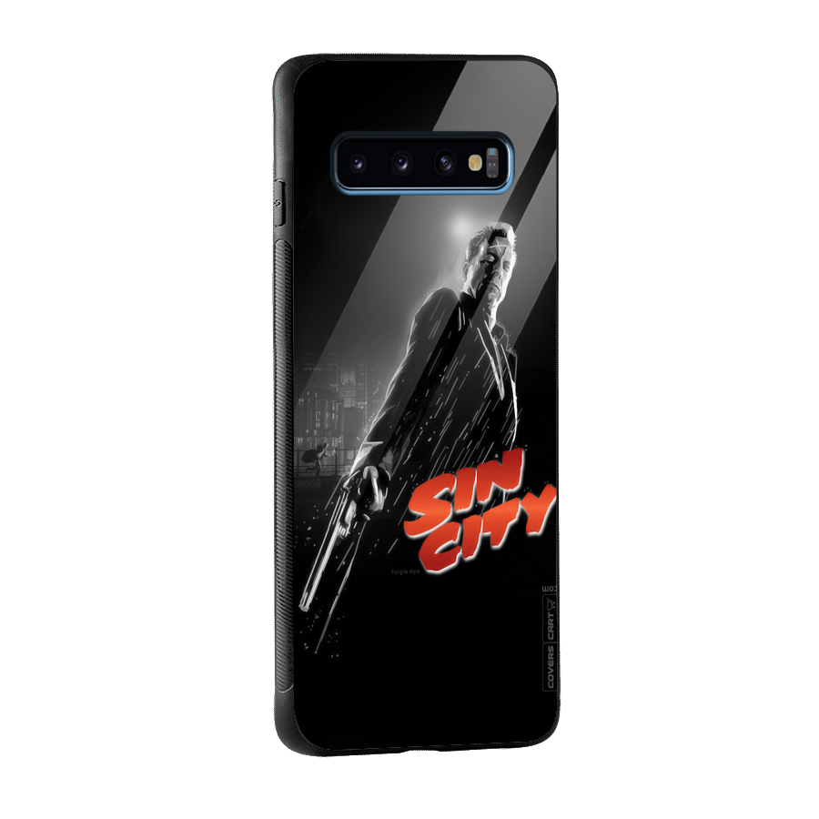 Sin City Glass Back Case for Galaxy S10