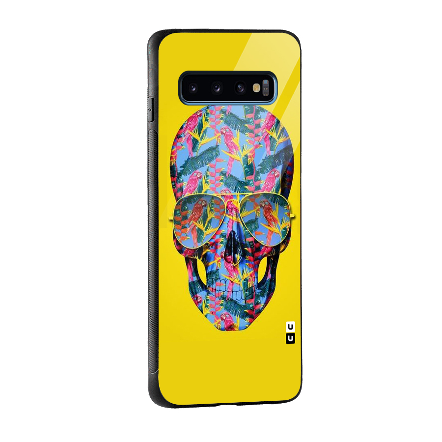 Skull Swag Glass Back Case for Galaxy S10
