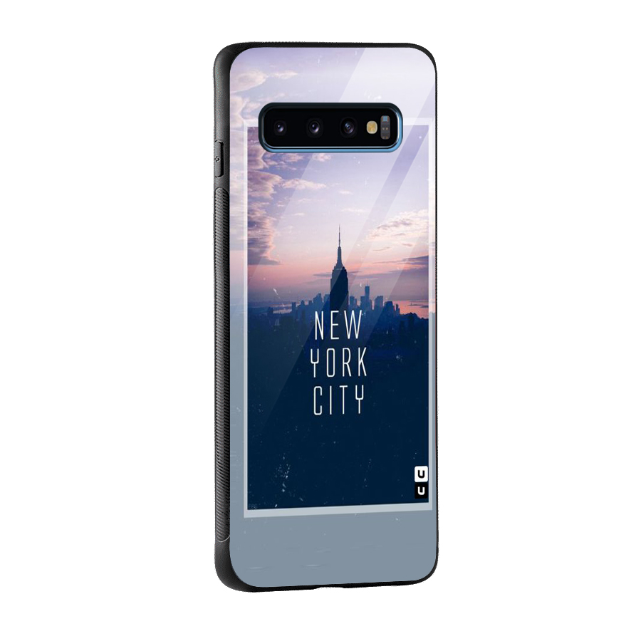 Sleepless City Glass Back Case for Galaxy S10
