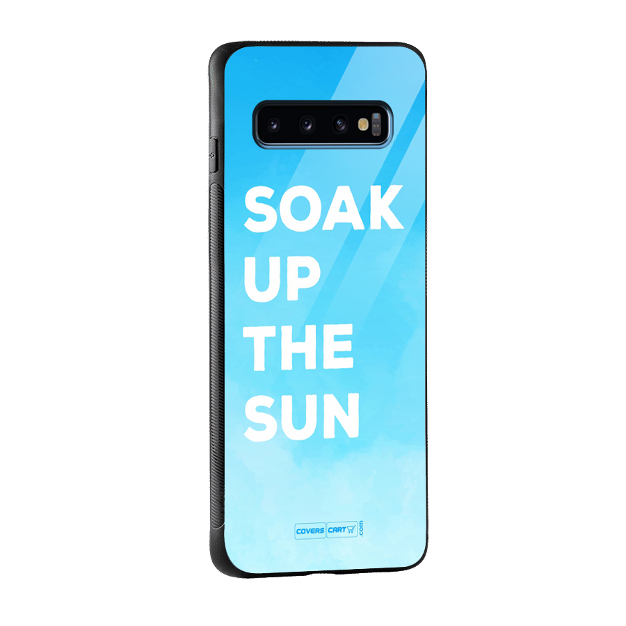 Soak Up The Sun Glass Back Case for Galaxy S10