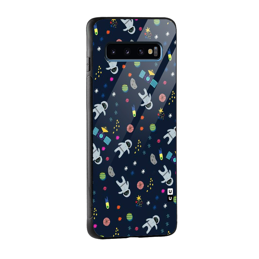 Spaceman Dance Glass Back Case for Galaxy S10