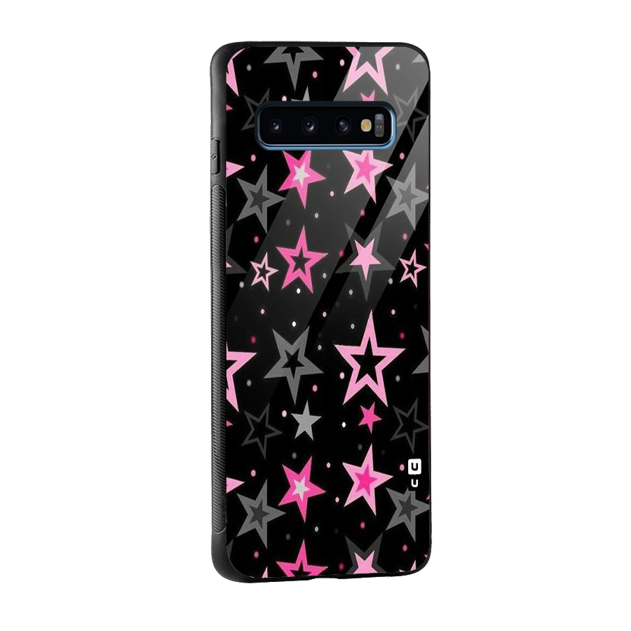 Star Outline Glass Back Case for Galaxy S10