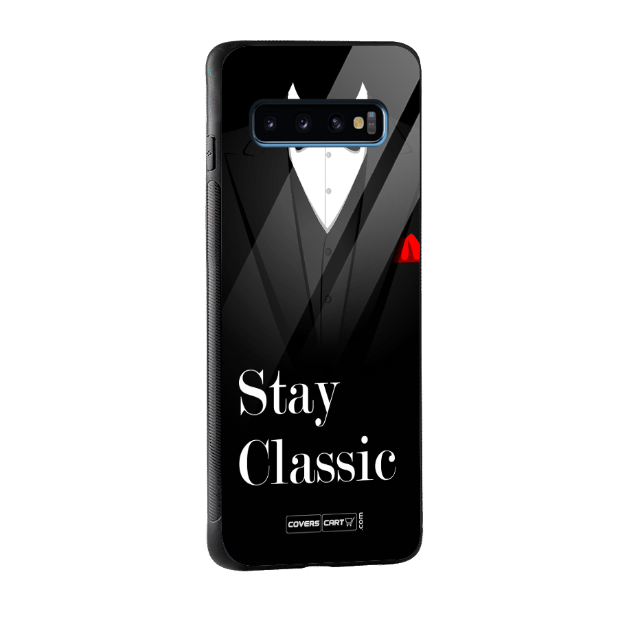 Stay Classic Glass Back Case for Galaxy S10