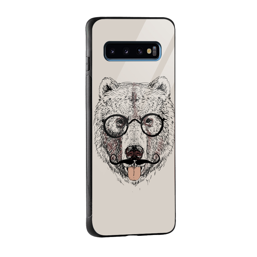 Studious Bear Glass Back Case for Galaxy S10