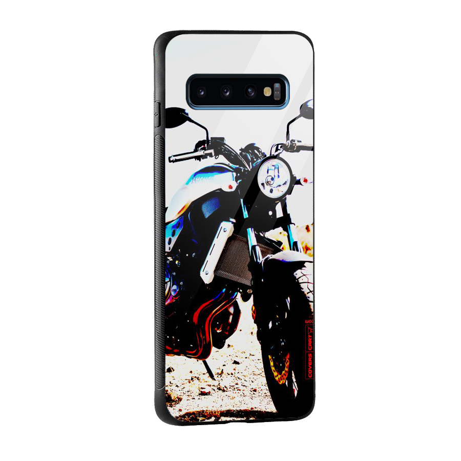 Stylish Ride Extreme Glass Back Case for Galaxy S10