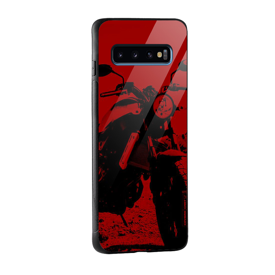 Stylish Ride Red Glass Back Case for Galaxy S10