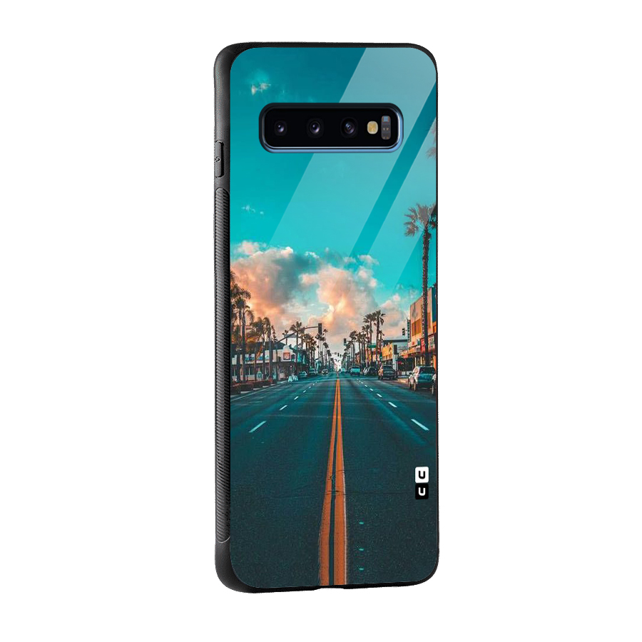 Sundown Road Glass Back Case for Galaxy S10