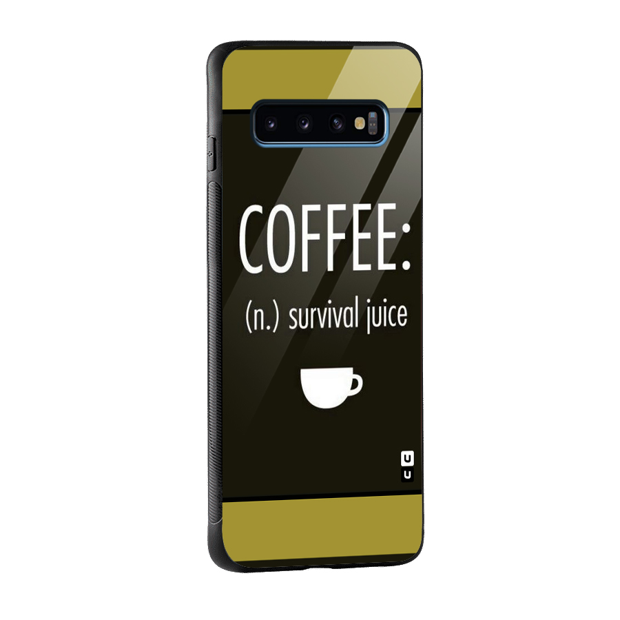 Survival Juice Glass Back Case for Galaxy S10