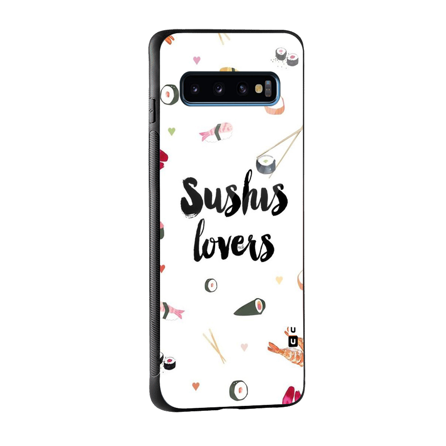 Sushi Lovers Glass Back Case for Galaxy S10