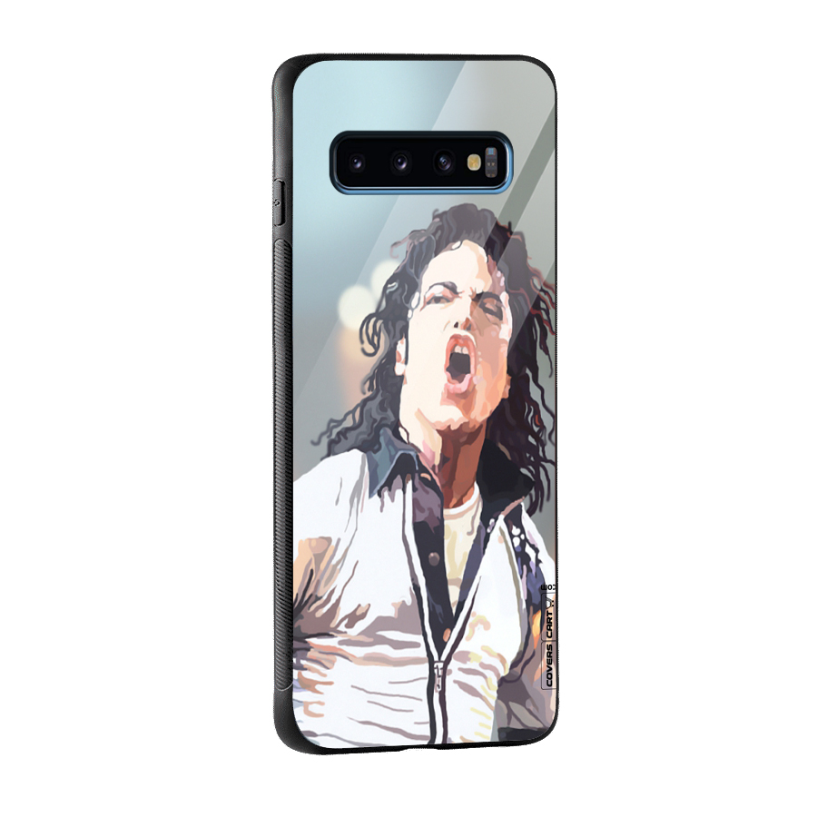 The Legend Michael Jackson Glass Back Case for Galaxy S10