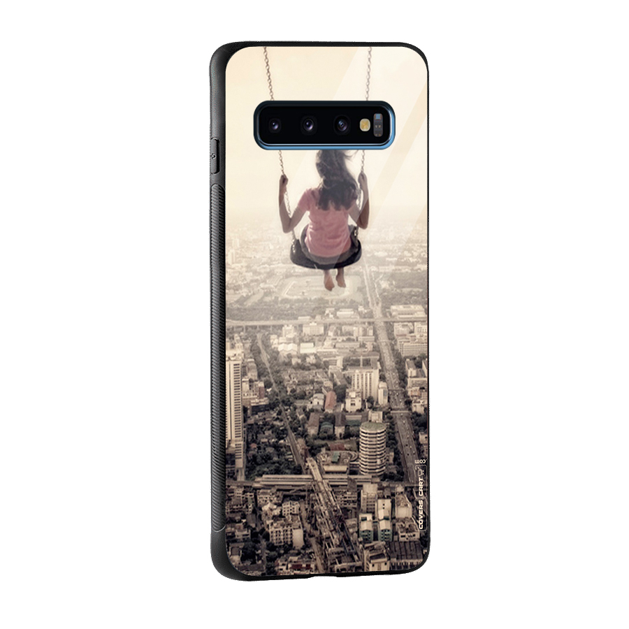 Top Of The World Glass Back Case for Galaxy S10