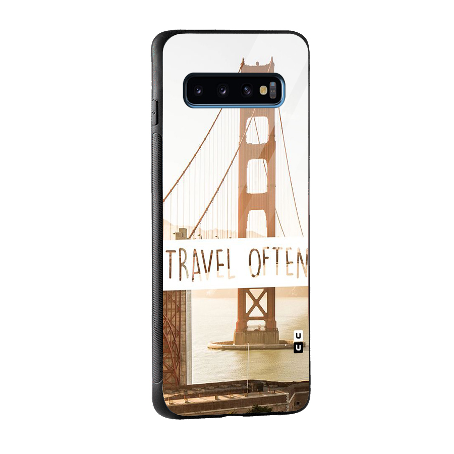 Travel Often Glass Back Case for Galaxy S10