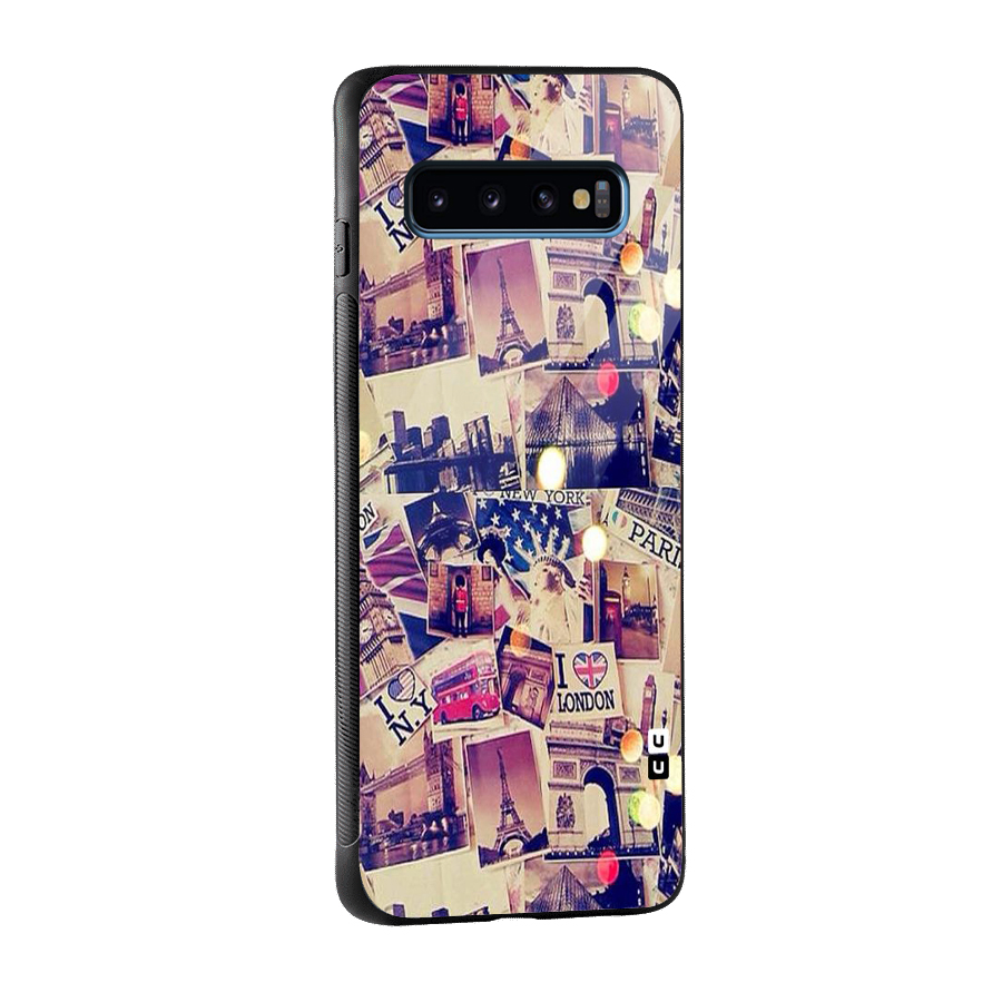 Travel Pictures Glass Back Case for Galaxy S10