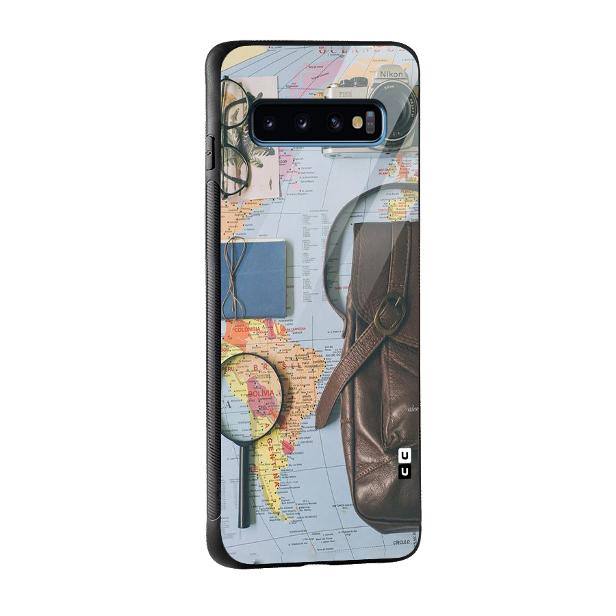 Travel Requisites Glass Back Case for Galaxy S10