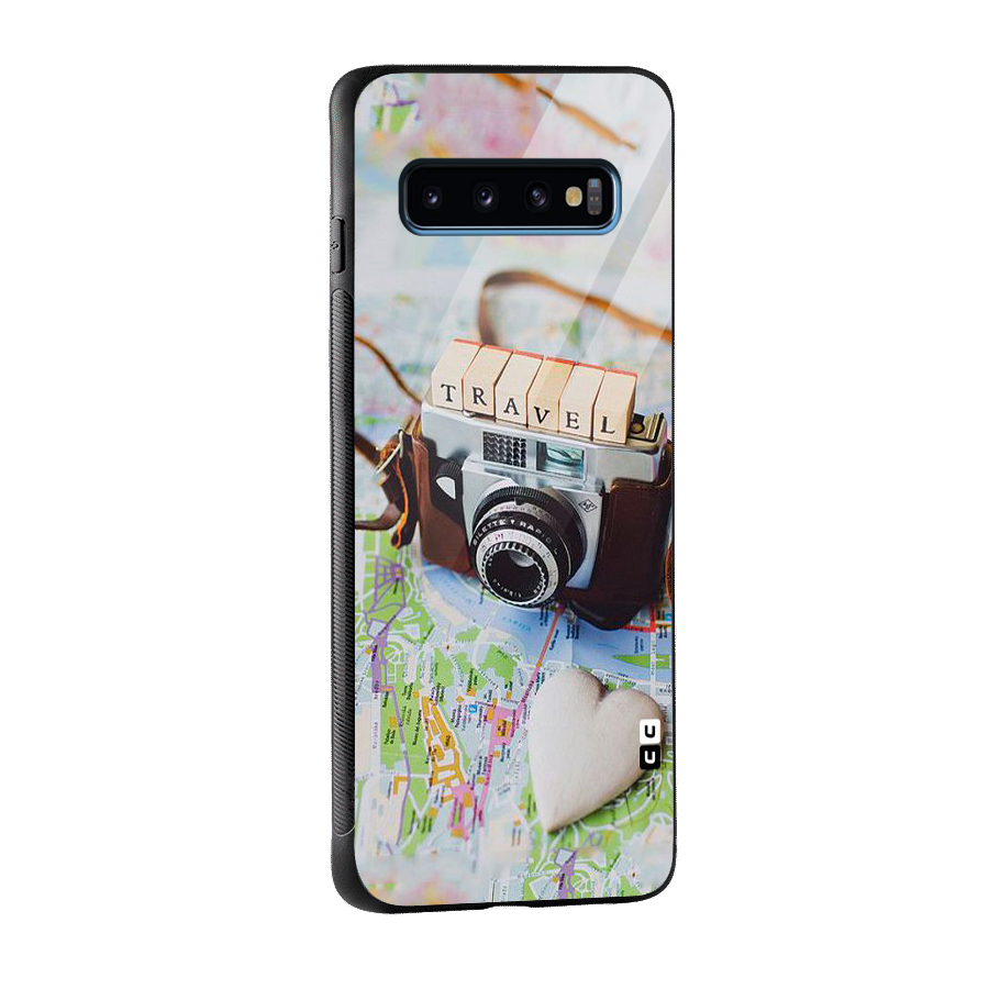 Travel Snapshot Glass Back Case for Galaxy S10
