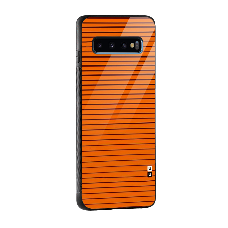 Trippy Stripes Glass Back Case for Galaxy S10