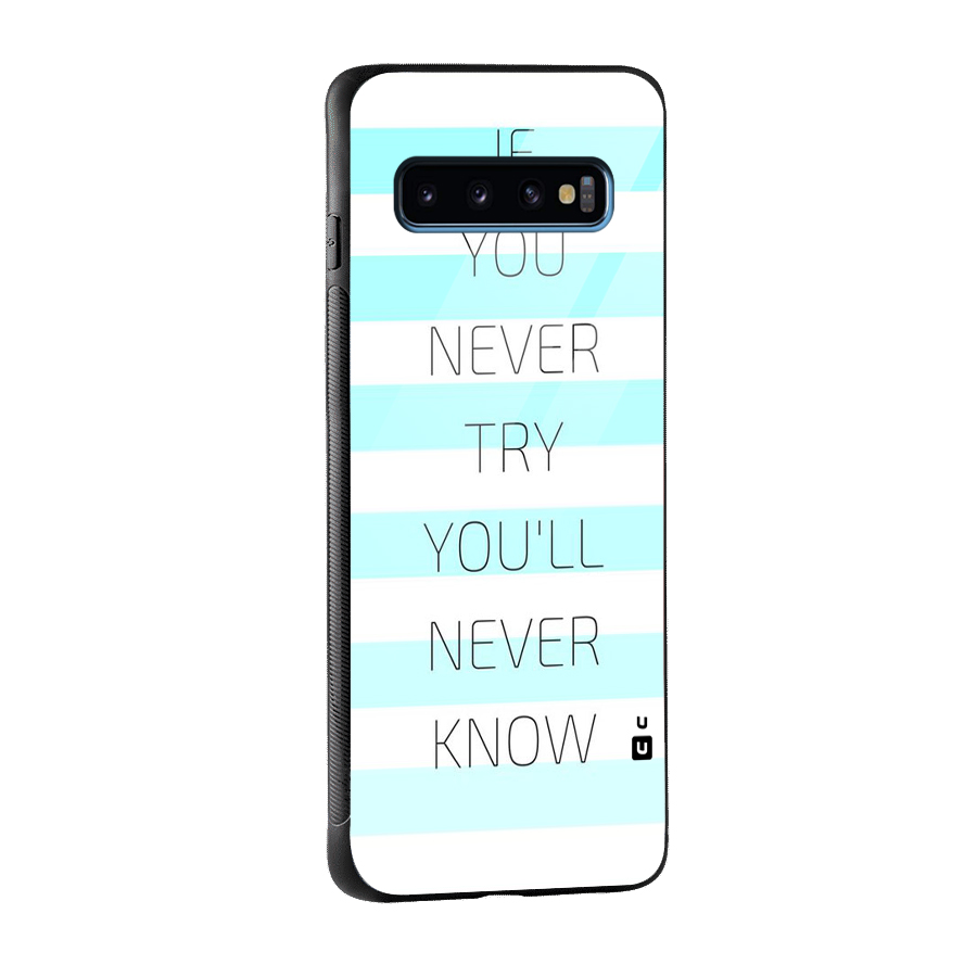Try Know Glass Back Case for Galaxy S10