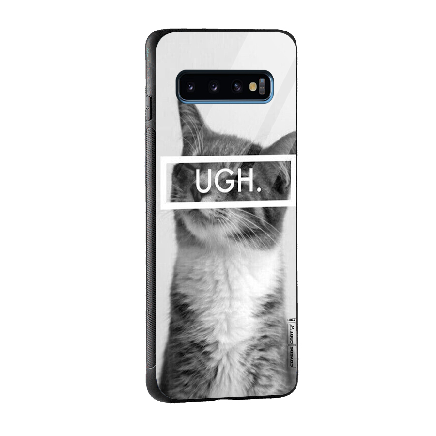 Ugh Kitty Glass Back Case for Galaxy S10
