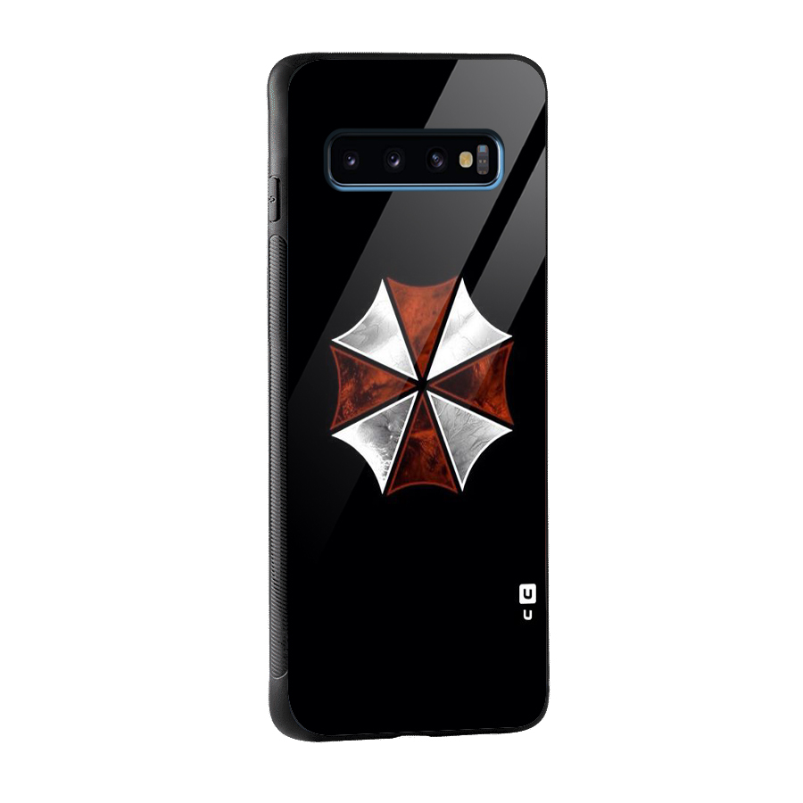 Umbrella Design Glass Back Case for Galaxy S10