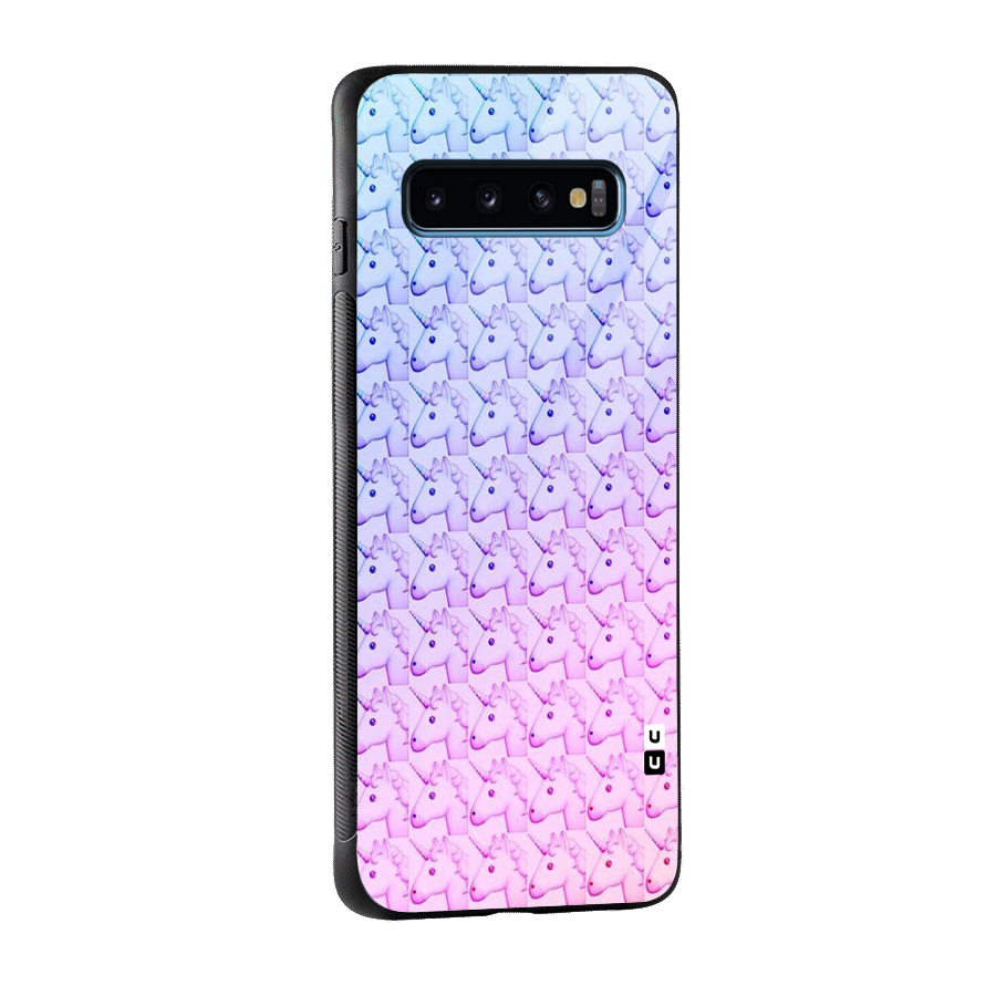 Unicorn Shade Glass Back Case for Galaxy S10