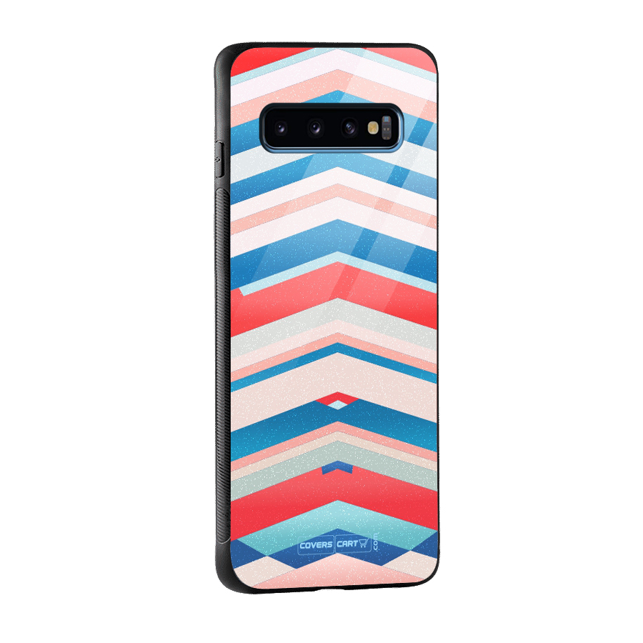 Unique Vibrant Colours Glass Back Case for Galaxy S10