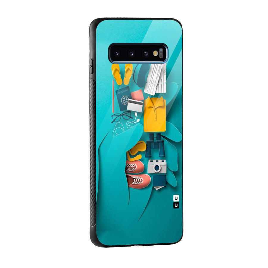 Vacay Vibes Glass Back Case for Galaxy S10