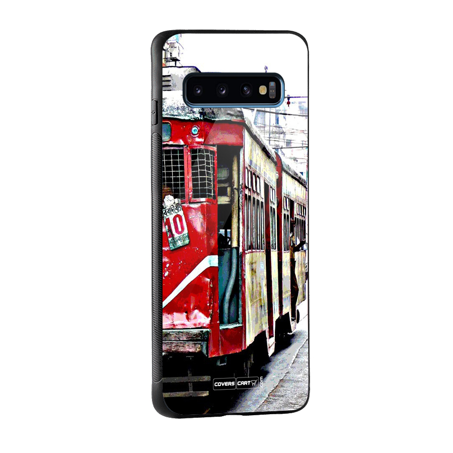 Vintage Citystyle Glass Back Case for Galaxy S10