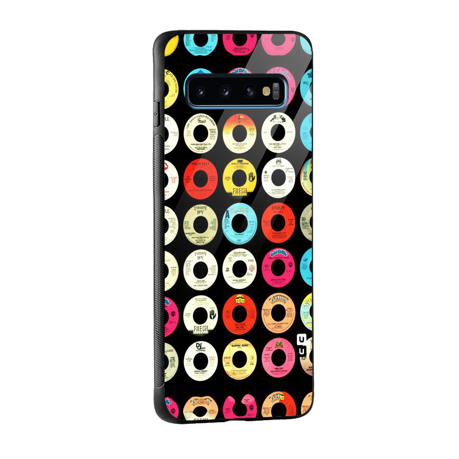 Vintage Collection CDs Glass Back Case for Galaxy S10