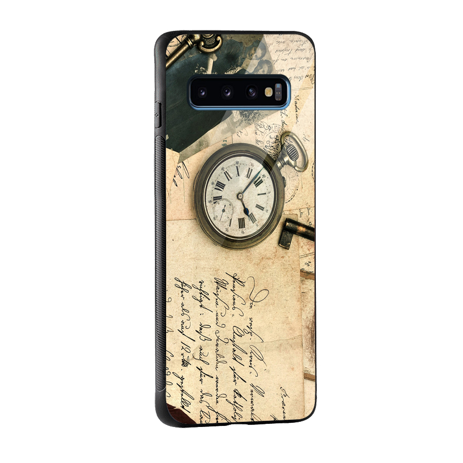 Vintage Post Cards Glass Back Case for Galaxy S10