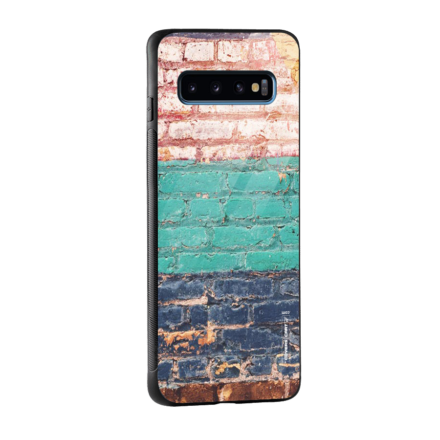 Wall Grafitty Glass Back Case for Galaxy S10