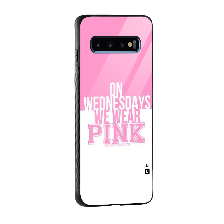 Wear Pink Glass Back Case for Galaxy S10