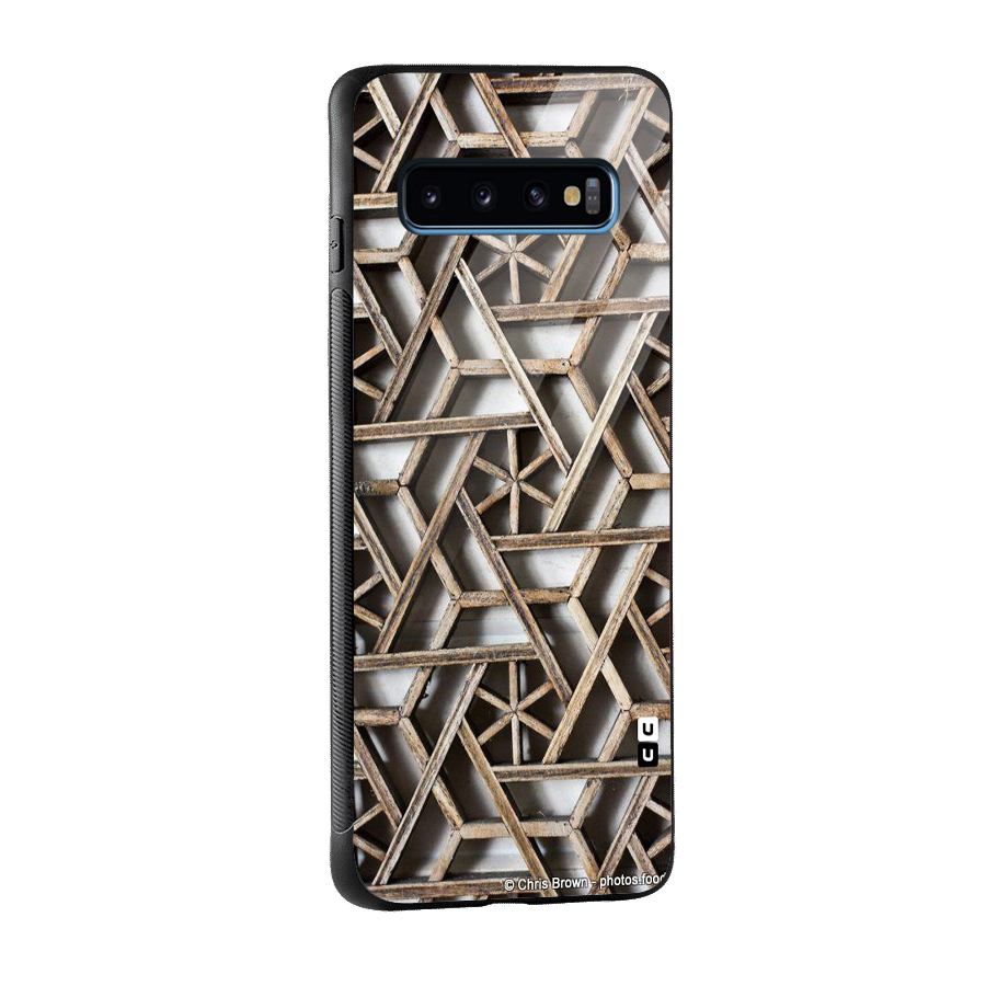 Wheel Design Glass Back Case for Galaxy S10