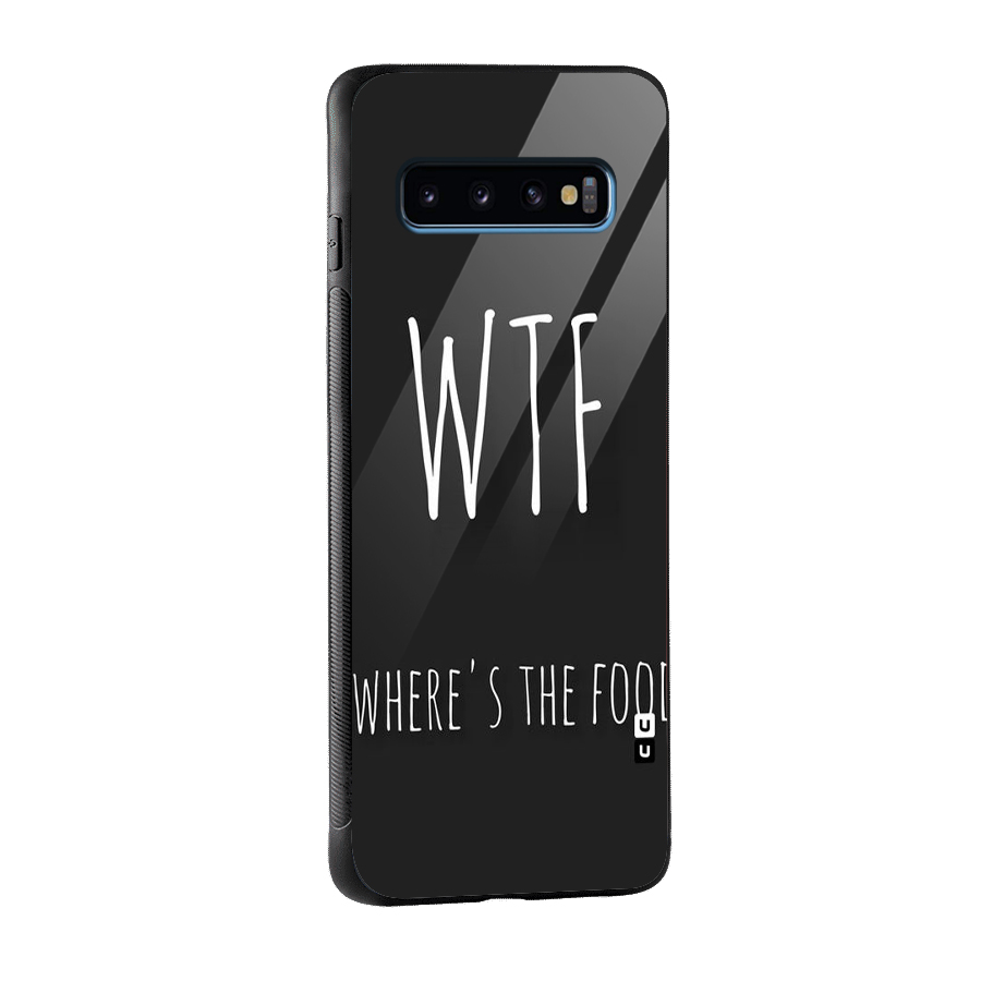 Where The Food Glass Back Case for Galaxy S10