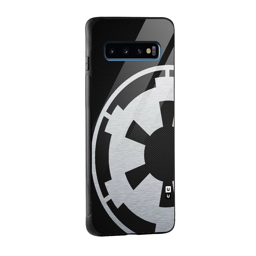 White Wheel Glass Back Case for Galaxy S10