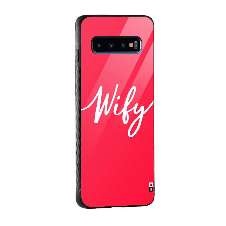 Wify Glass Back Case for Galaxy S10